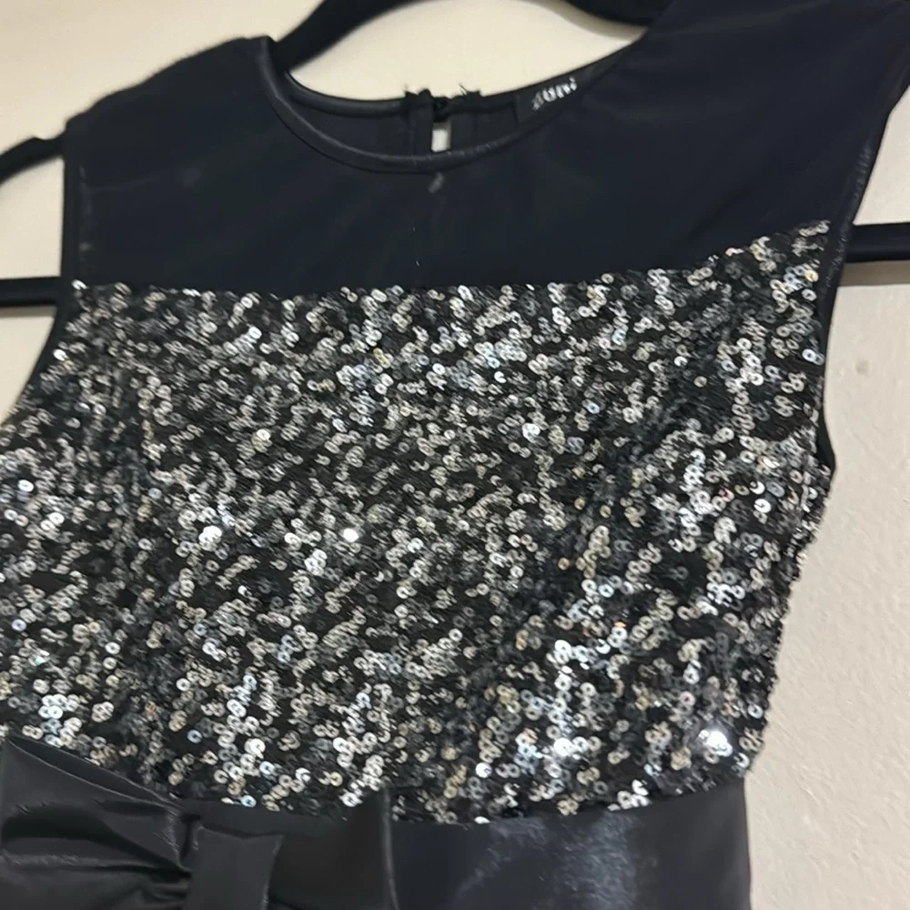Zunie sequin tulle party dress